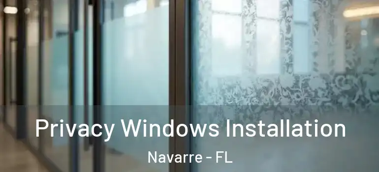 Privacy Windows Installation Navarre - FL
